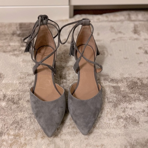Halogen Lace-Up Pump Grey Suede - Picture 5 of 9